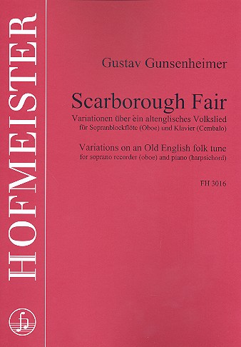 Variationen über Scarborough Fair  für Sopranblockflöte und Klavier  