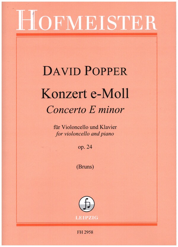 Konzert e-Moll op.24  für Violoncello und Orchester  für Violoncello und Klavier