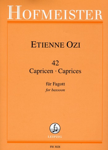 42 Capricen   für Fagott solo  