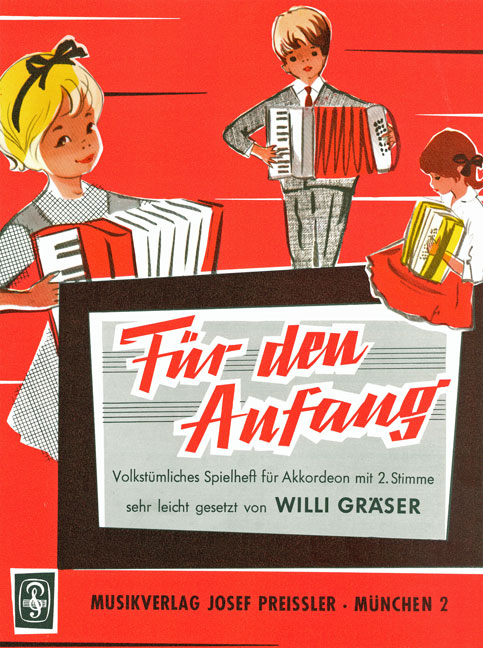 Für den Anfang Volkstümliche&nbsp;&nbsp;Stücke mit 2. Akkordeonstimme ad lib.&nbsp;&nbsp;
