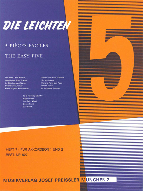 Die leichten Fünf Band 7 für  Akkordeon  