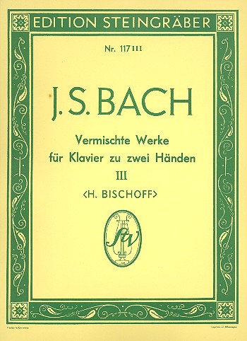 Vermischte Werke Band 3  für Klavier  