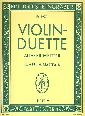 50 Violin-Duette älterer Meister Band 2 (1. Lage)  für 2 Violinen  
