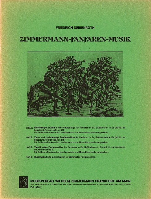 Friedrich Deisenroth - Fanfaren-Musik Band 1 Einstimmige