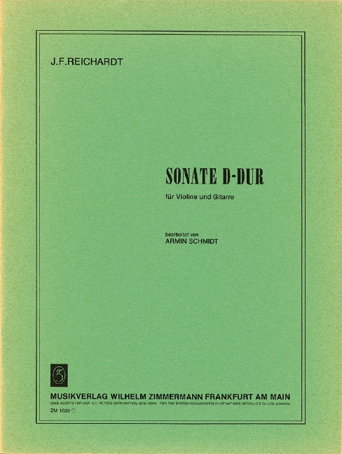 Sonate D-Dur&nbsp;&nbsp;für Violine und Gitarre&nbsp;&nbsp;