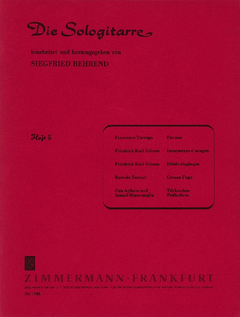 DIE SOLOGITARRE BAND 5&nbsp;&nbsp;BEHREND, SIEGFRIED, ED.&nbsp;&nbsp;