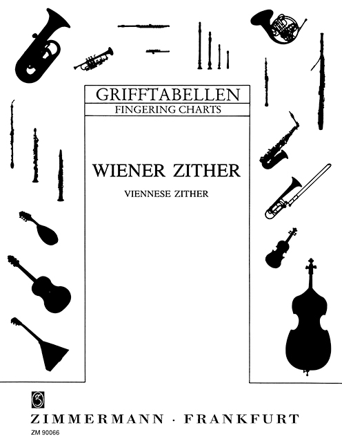 Grifftabelle&nbsp;&nbsp;für Zither (Wiener Stimmung)&nbsp;&nbsp;