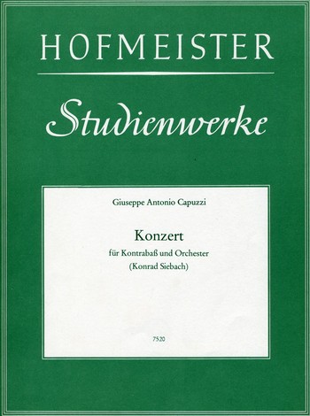 Konzert&nbsp;&nbsp;für Kontrabass und Orchester&nbsp;&nbsp;Klavierauszug