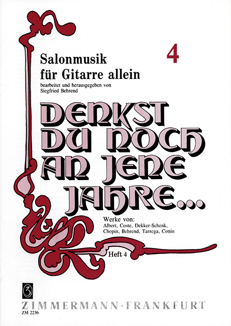 Denkst du noch an jene Jahre Band 4&nbsp;&nbsp;Originale Salonmusik&nbsp;&nbsp;