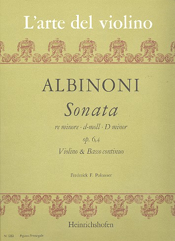 Sonate d-Moll op.6,4&nbsp;&nbsp;für Violine und Bc&nbsp;&nbsp;