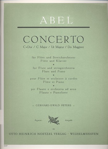 Concerto C-Dur   für Flöte und Streichorchester  für Flöte und Klavier