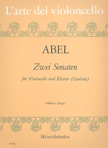 2 Sonaten   für Violoncello und Klavier  
