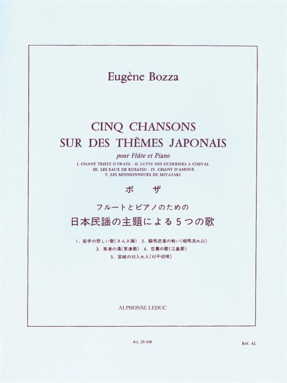 5 chansons sur des themes japonais  pour flute et piano  