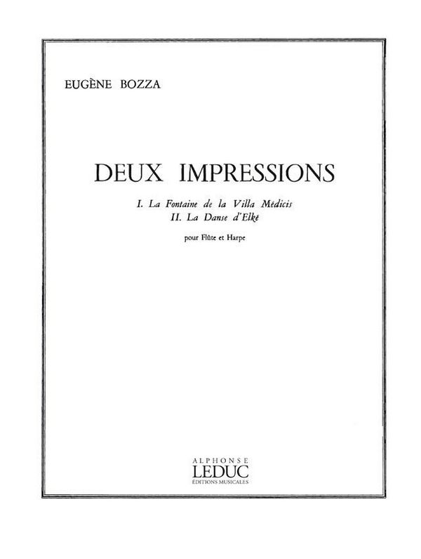 2 Impressions  pour flûte et harpe  