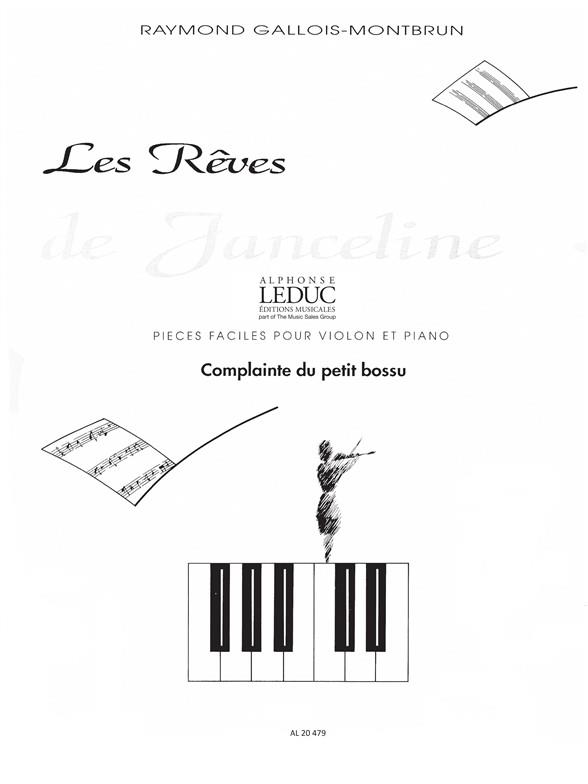 LES REVES DE JANCELINE NO.2:&nbsp;&nbsp;12 PIECES FACILES POUR&nbsp;&nbsp;VIOLON ET PIANO