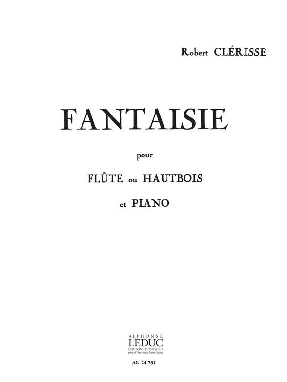 Fantaisie pour flûte (hautbois) et piano    