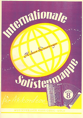 Internationale Solistenmappe Band 8  für Akkordeon  