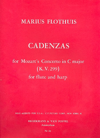 Cadenzas for Mozart's Concerto KV299  for flute and harp  