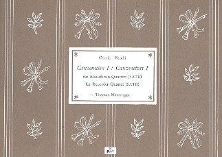 Canzonetten&nbsp;&nbsp;für 4 Blockflöten (SATB)&nbsp;&nbsp;Partitur und Stimmen