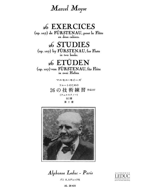 26 exercices de Fürstenau op.107 vol.2  pour la flûte  