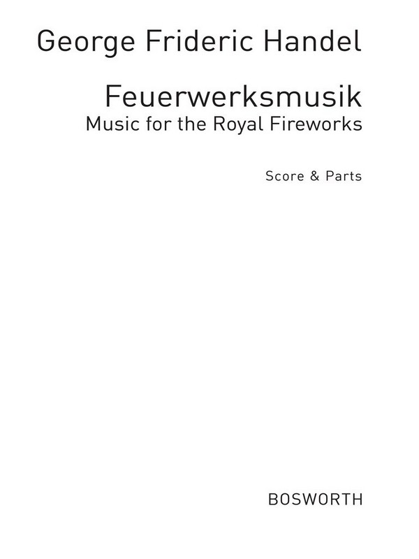 Feuerwerksmusik Ouverture und  Allegro für Blockflötengruppen und  Schlagwerk,    Partitur und Stimmen
