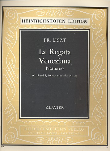La regata veneziana&nbsp;&nbsp;für Klavier&nbsp;&nbsp;