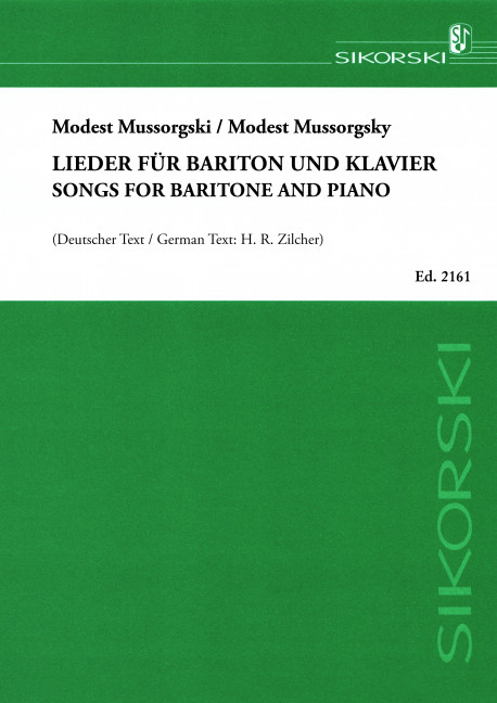 Lieder für Bariton und Klavier&nbsp;&nbsp;&nbsp;&nbsp;