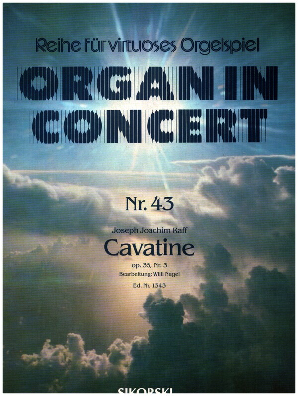 Cavatine op.35,5  für E-Orgel  