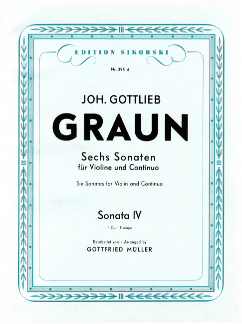 Sonate F-Dur&nbsp;&nbsp;für Violine und Bc&nbsp;&nbsp;
