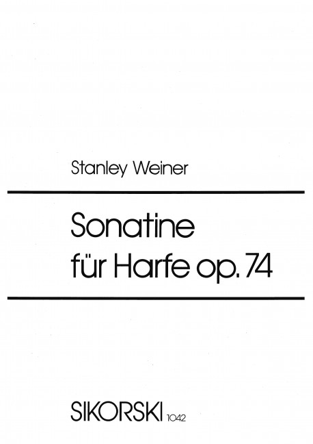 SONATINE&nbsp;&nbsp;FUER HARFE OP. 74&nbsp;&nbsp;