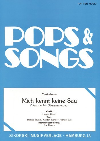 Mich kennt keine Sau:&nbsp;&nbsp;für Gesang und Klavier&nbsp;&nbsp;