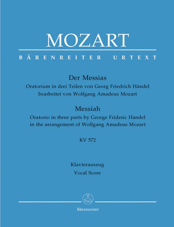 Der Messias &nbsp;&nbsp;Oratorium in drei Teilen&nbsp;&nbsp;Klavierauszug