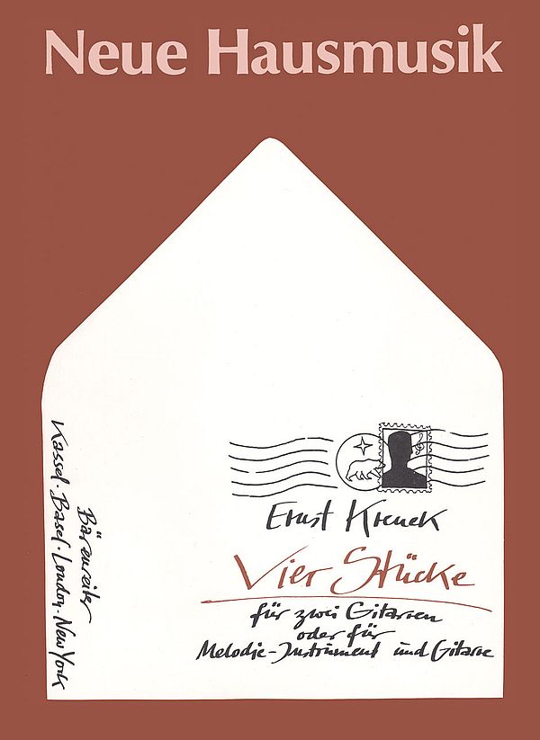 VIER STUECKE FUER ZWEI GITARREN  ODER EIN MELODIE-INSTRUMENT UND  GITARRE