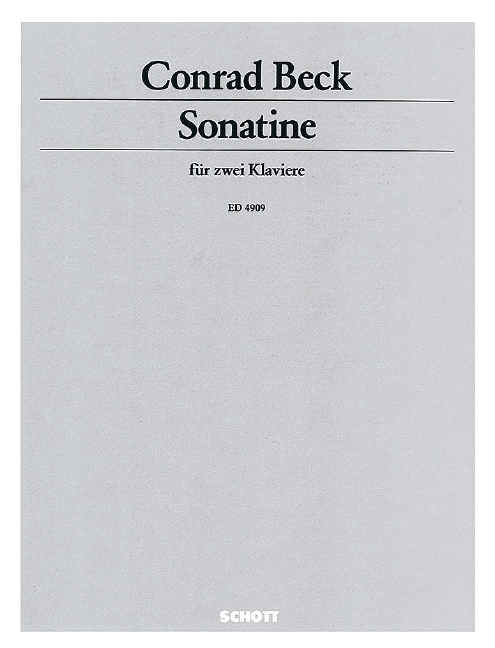 Sonatine&nbsp;&nbsp;für 2 Klaviere 4-händig&nbsp;&nbsp;