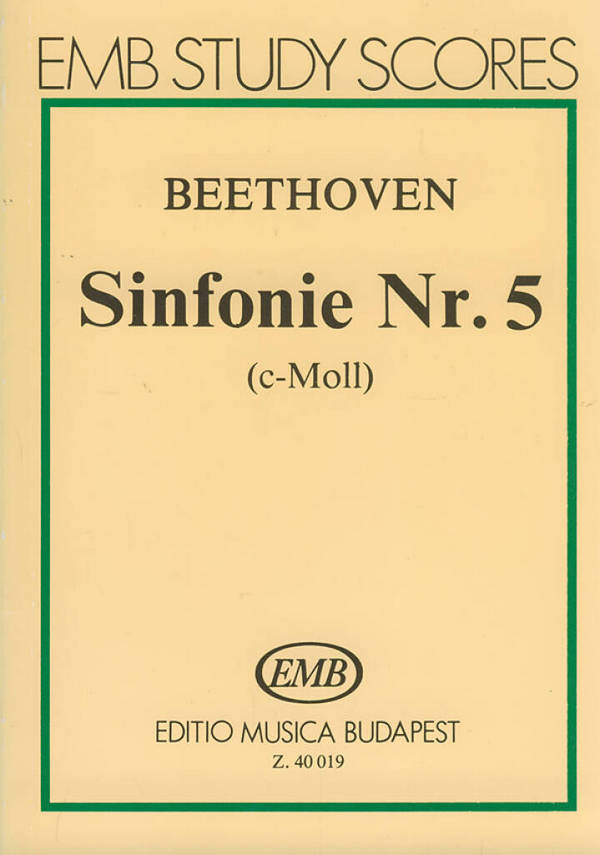 Sinfonie c-Moll Nr.5 op.67 für Orchester&nbsp;&nbsp;Studienpartitur&nbsp;&nbsp;
