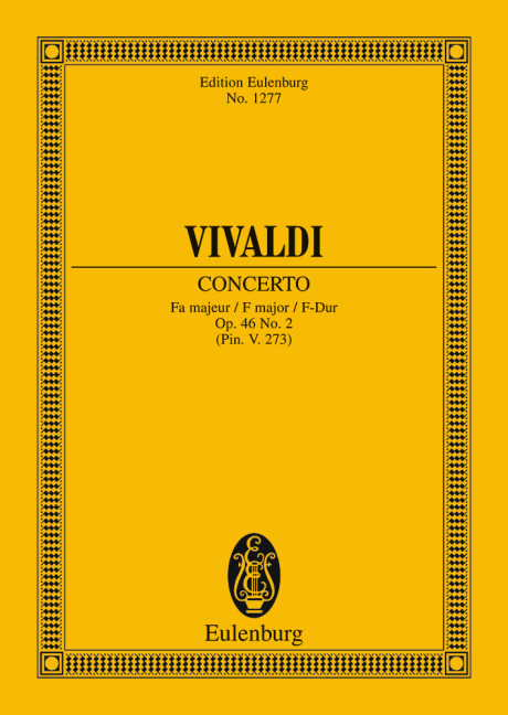 Concerto F-Dur op.46 Nr. 2  für 2 Hörner, 2 Oboen, Fagott, Violine, Streicher und Bc  Studienpartitur