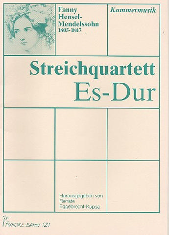 Streichquartett Es-Dur    Partitur und Stimmen