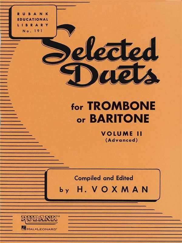 Selected Duets vol.2 for 2 trombones&nbsp;&nbsp;(baritones)&nbsp;&nbsp;score