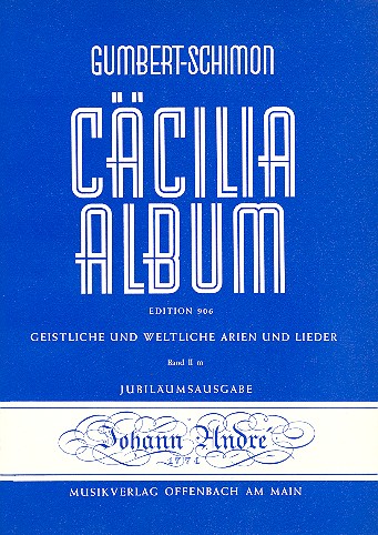 Cäcilia Album Band 2  für Gesang (mittel) und Klavier (dt/it)  