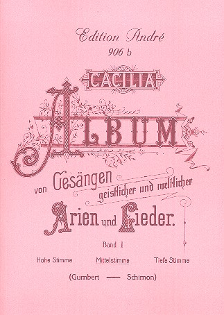 Cäcilia Album Band 1  für mittlere Stimme und Klavier (dt/it)  
