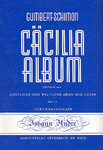 Cäcilia Album Band 1  für Gesang (hoch) und Klavier (dt/it)  