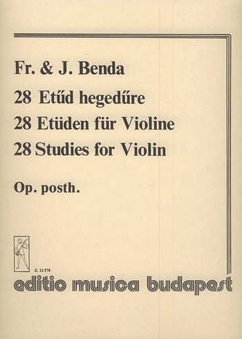 28 Etüden op.posth.&nbsp;&nbsp;für Violine&nbsp;&nbsp;
