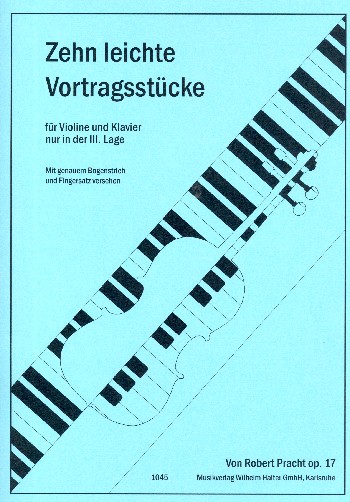10 leichte Vortragsstücke  für Violine und Klavier  in der 3. Lage