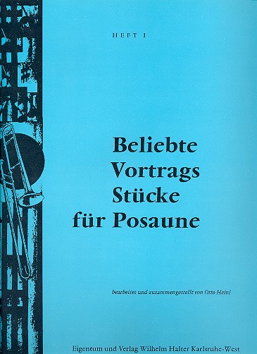 Beliebte Vortragsstücke  für Posaune und Klavier  Klavierbegleitung