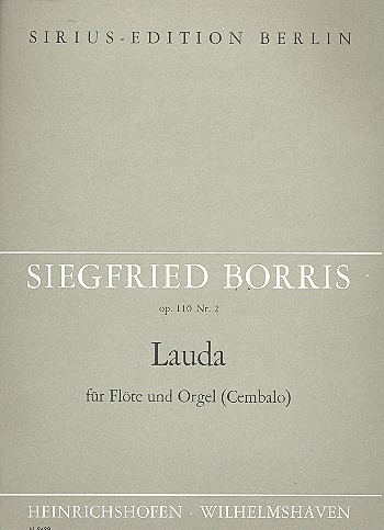 Lauda op.110,2 für Flöte und Orgel  (Cembalo)  