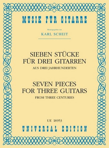7 Stücke aus 3 Jahrhunderten&nbsp;&nbsp;für Gitarre&nbsp;&nbsp;