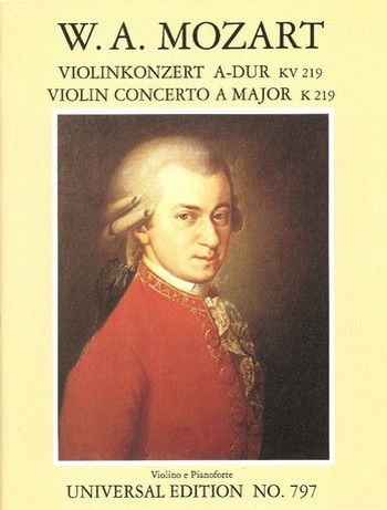 Konzert A-Dur KV219 für Violine und&nbsp;&nbsp;Orchester für Violine und Klavier&nbsp;&nbsp;