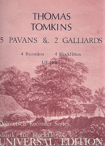 5 Pavans and 2 Galliards  for 4 recorders (SATB)  