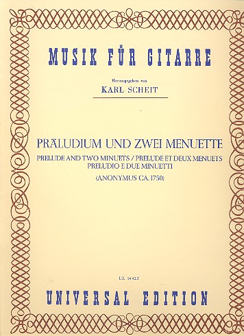 Präludium und 2 Menuette  für Gitarre  