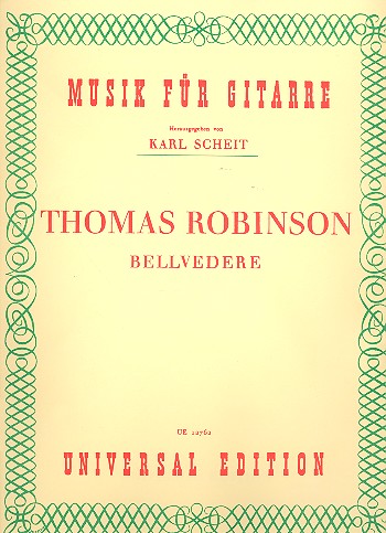 Bellvedere&nbsp;&nbsp;für Gitarre solo&nbsp;&nbsp;